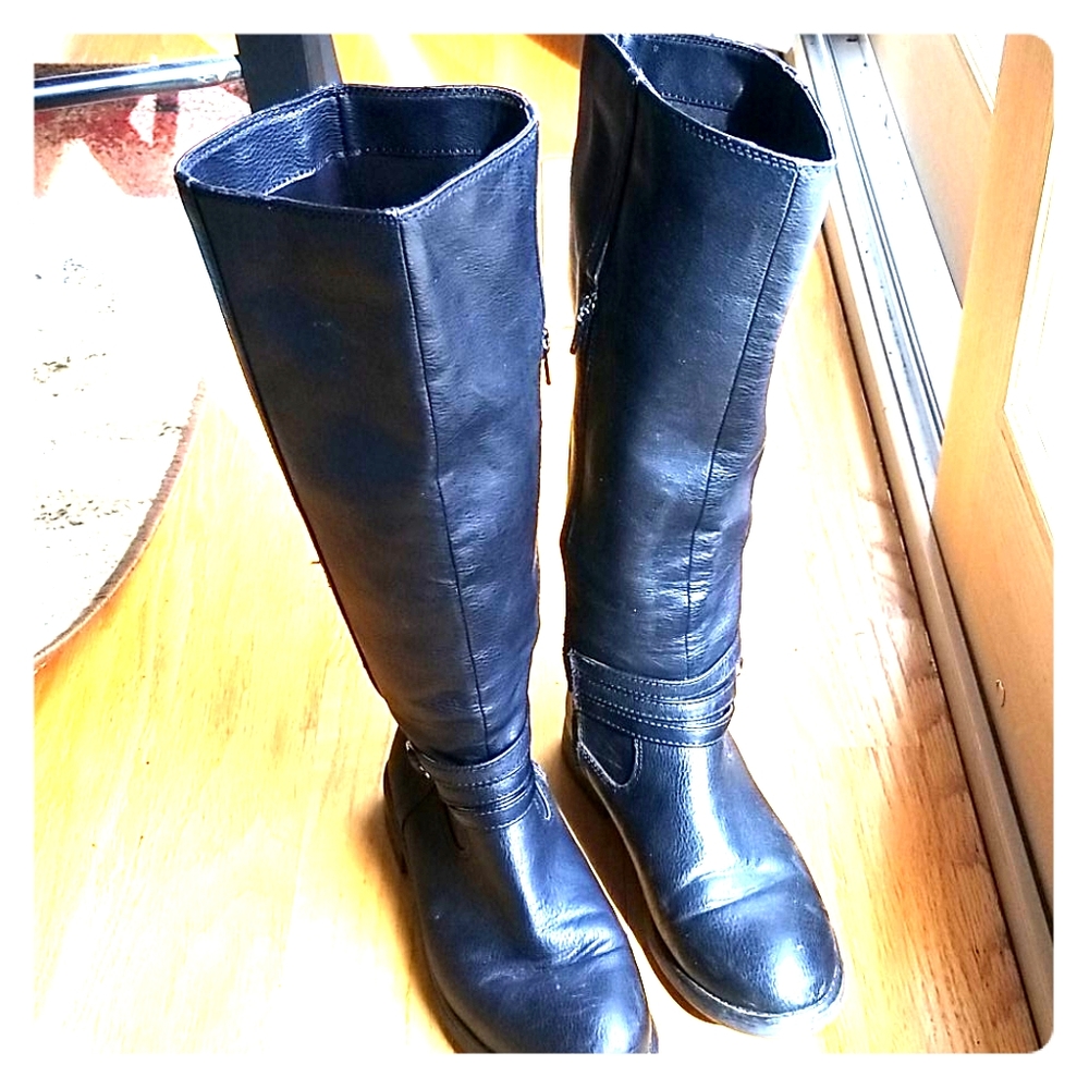 Lauren Conrad black knee high boots